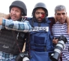 Journalist Mo&acute;ath Amarneh was shot in the eye