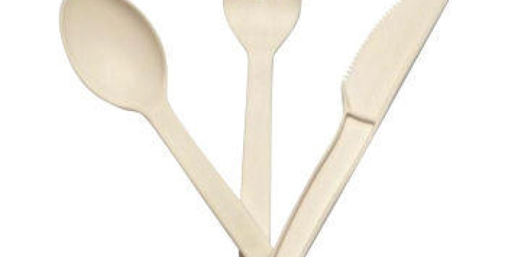 Japanese restaurants use cutlery made of plants instead of plastic