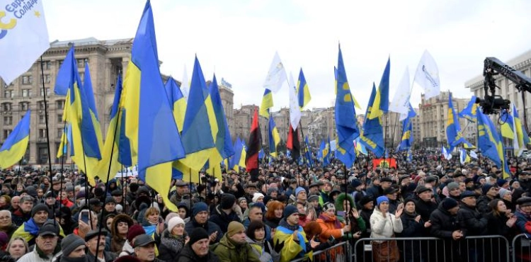 Demonstrators in Kiev demand Zielinsky not to bow to pressure from Moscow