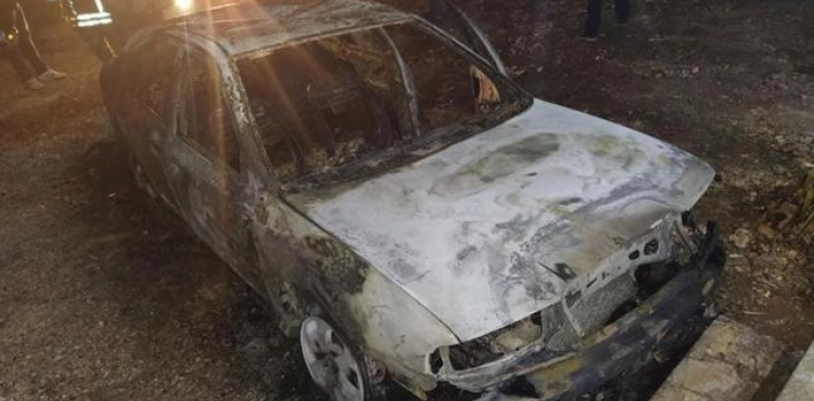 Two vehicles were burned east of Qalqilya by settlers