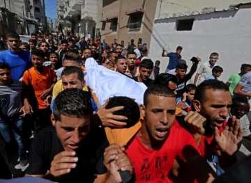 The funeral of the boy Abu Kashif in Gaza