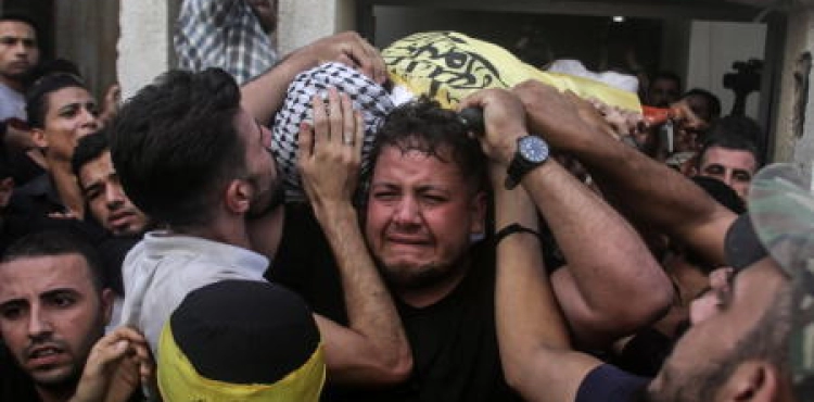 The funeral of the martyrs of Gaza