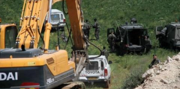 The mechanisms of the occupation sweep 370 donums west of Salfit