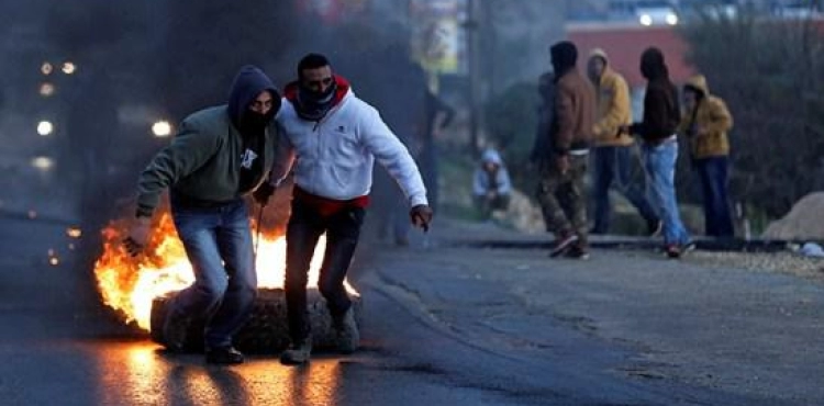 Wounded by the Israeli occupation forces in Aboud