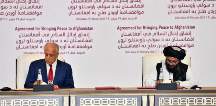 Washington signs a historic agreement with the &quot;Taliban&quot; to start withdrawing American forces from Afghanistan