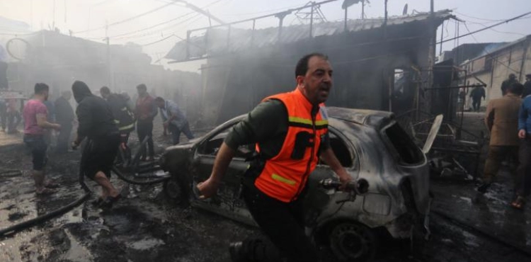 10 civilians killed and 57 injured in Nusseirat fire in central Gaza Strip, including 14 critical and 8 serious injuries