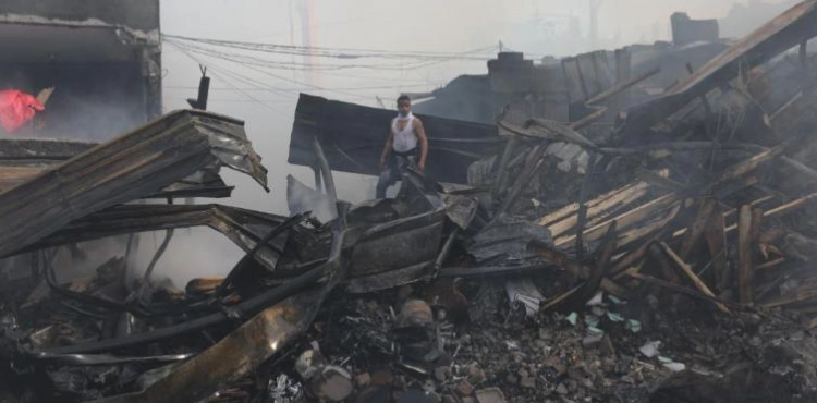 10 civilians killed and 57 injured in Nusseirat fire in central Gaza Strip, including 14 critical and 8 serious injuries