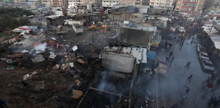 10 civilians killed and 57 injured in Nusseirat fire in central Gaza Strip, including 14 critical and 8 serious injuries