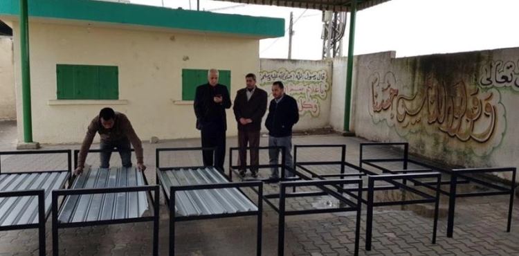 Gaza: the production of 200 beds for quarantine centers