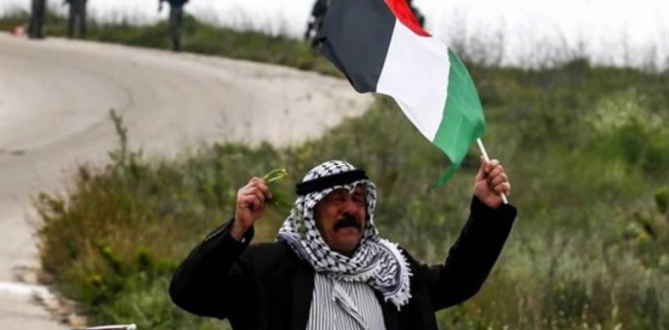 Palestinians commemorate the &quot;Land Day&quot; with symbolic actions to prevent the spread of &quot;Corona&quot;