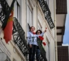 The Portuguese celebrate the anniversary of the carnation revolution from their balcony
