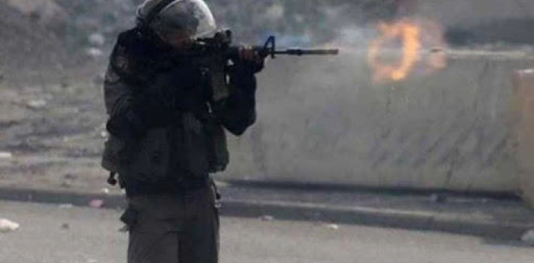 A young man was wounded by the Israeli occupation forces, south of Qalqilya
