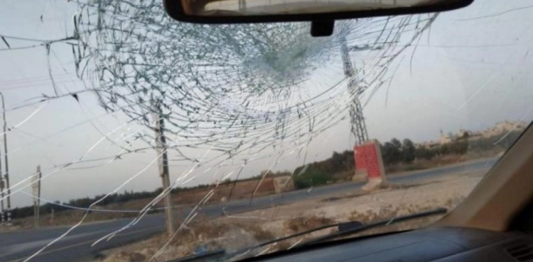 Settlers attack the vehicles of citizens, north of Nablus
