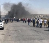 Clashes with Israeli occupation forces at &quot;Beit El&quot; Checkpoint