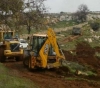 The occupation bulldozers resume the sweeping of Qusra lands