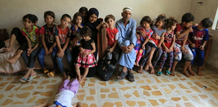 A Palestinian from Gaza has 42 children and about 350 grandchildren