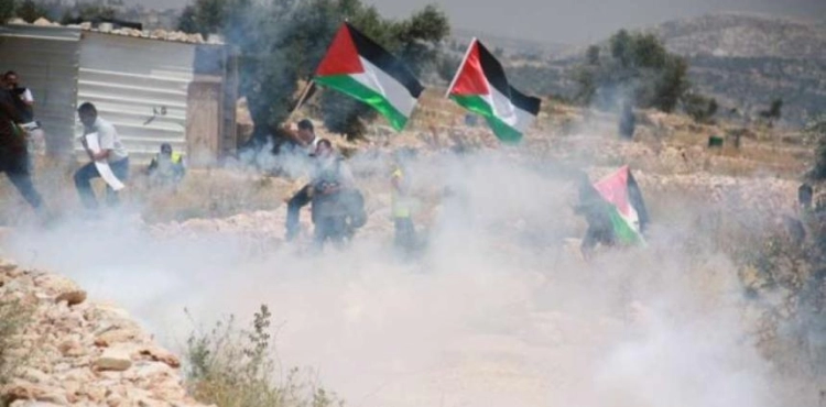 Injuries and fires during the clashes in Kafr Qaddum