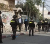 A protest stand in Issawiya against Israeli practices