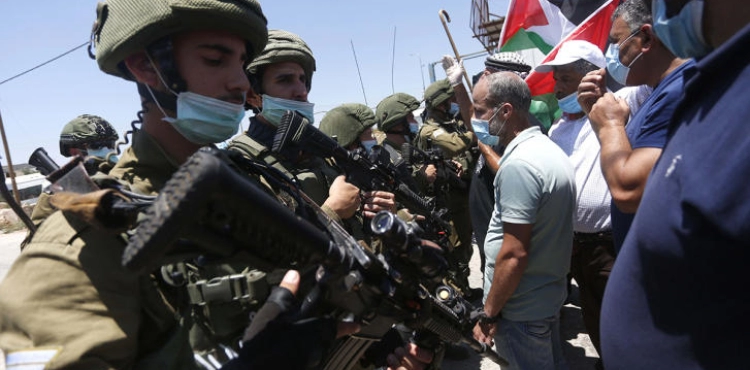 The occupation suppresses an anti-settlement rally in Asira Al-Shamalia