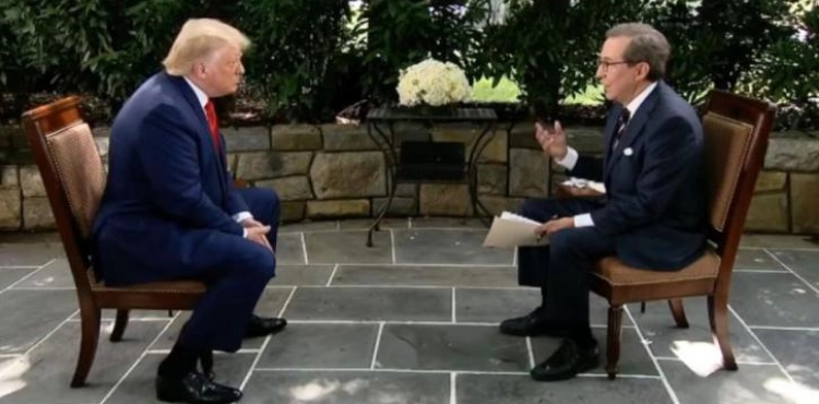 A row between Trump and a Fox News journalist over allegations about Biden