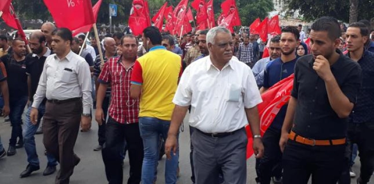 Hundreds of unemployed protest in Gaza