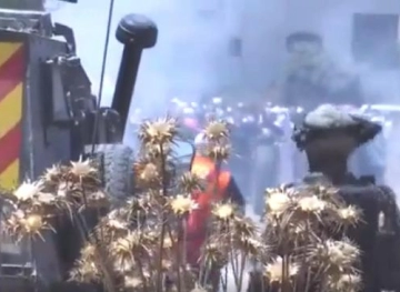 5 wounded by rubber bullets and tens of suffocation during the Turmus Aya clashes