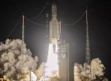 The &quot;Ariane 5&quot; missile was launched from the Kourou station in French Guiana