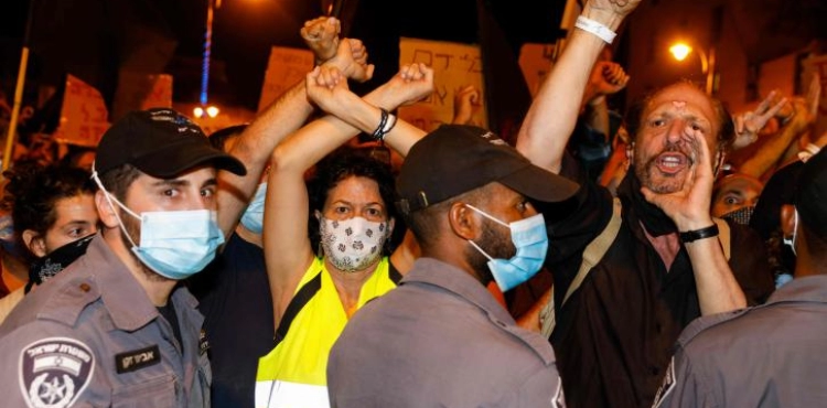Israeli police arrest 30 demonstrators against Netanyahu
