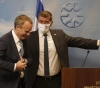 The Israeli and British foreign ministers discuss Iranian activities and peace in the Middle East