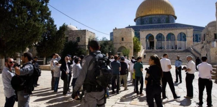 123 settlers and students storm Al-Aqsa
