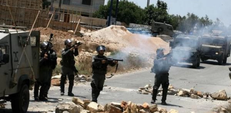 Suffocation injuries during the storming of the village of Deir Abu Mishaal, north of Ramallah
