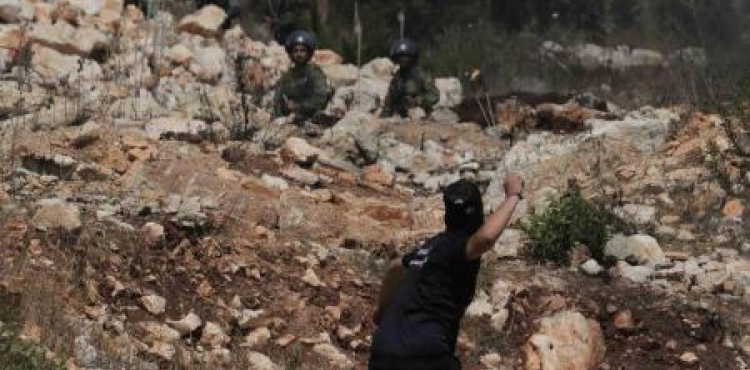 The occupation forces suppress the weekly Kafr Qaddum march