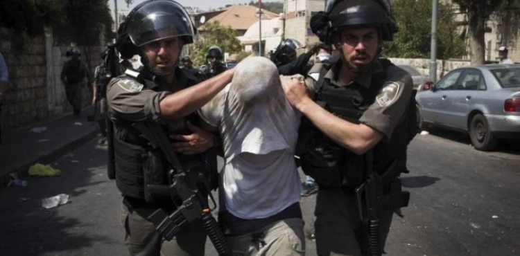 The arrest of a young man from Qalqilya