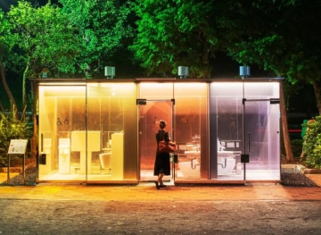 Tokyo is experiencing transparent public toilets