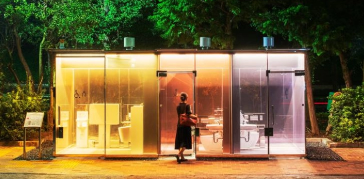 Tokyo is experiencing transparent public toilets