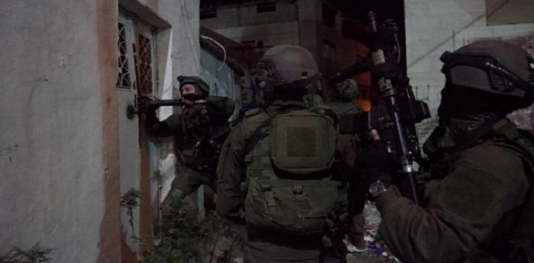 The occupation forces storm separate areas in Bethlehem and attack citizens