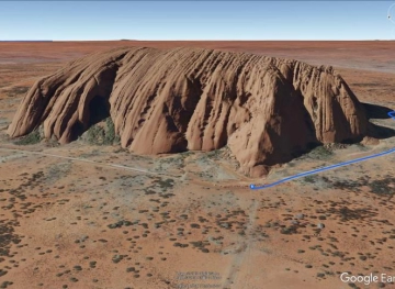 Google has stopped virtual visits to the Australian site, Uluru
