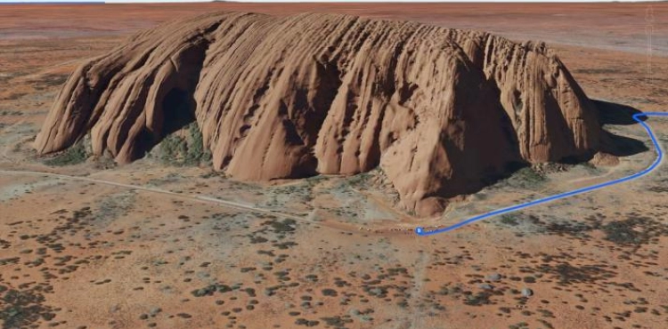 Google has stopped virtual visits to the Australian site, Uluru