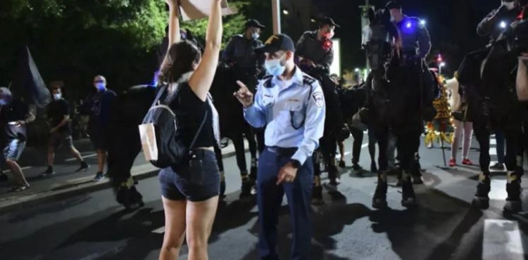 38 detainees during demonstrations against Netanyahu