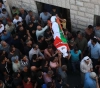 The funeral of the martyr Sanouber in the village of Yatma, south of Nablus