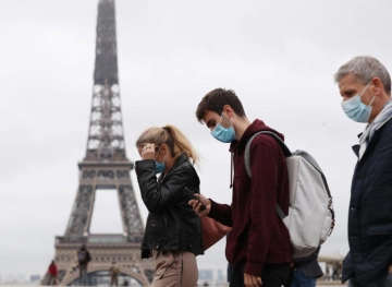 The number of visitors to the Eiffel Tower has decreased due to the Coronavirus pandemic