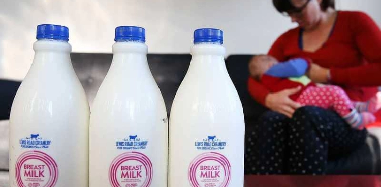 For the first time... British exchange  &quot;Milk moms&quot; via Facebook