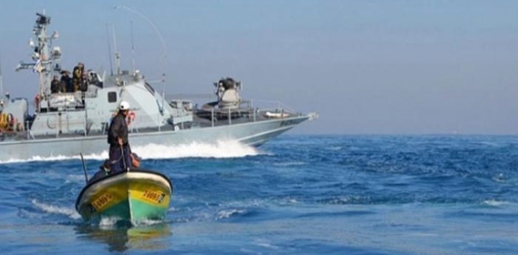 A fisherman was hit by a rubber bullet off the coast of the northern strip
