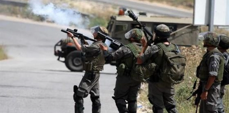 Choking injuries during clashes at the northern entrance to the city of Al-Bireh