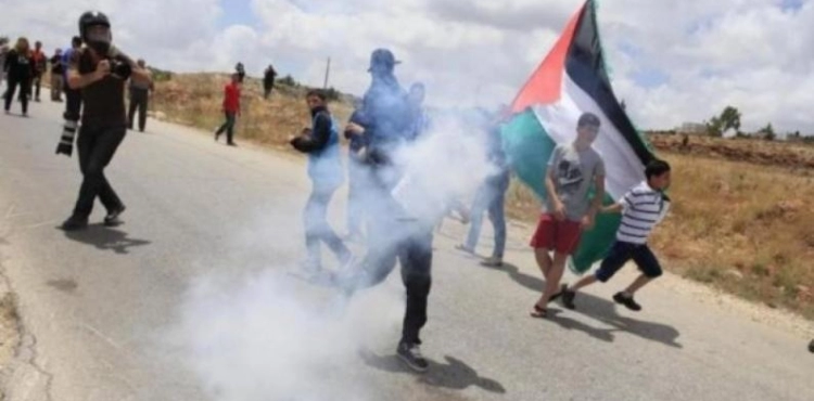 Dozens were injured in clashes with the occupation army in the Jordan Valley