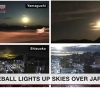 A fireball in the sky occupies social networks in Japan