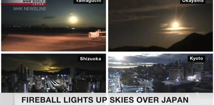 A fireball in the sky occupies social networks in Japan