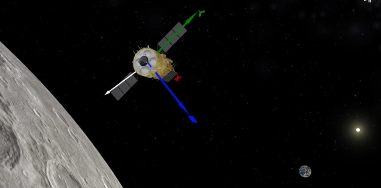 The Chinese probe &quot;Chang 5&quot; is approaching the moon