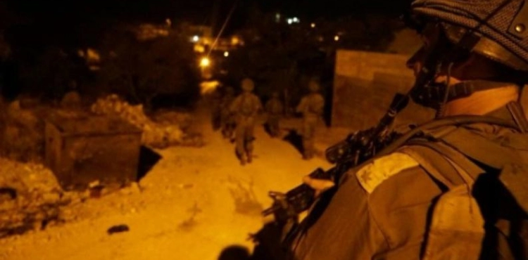 The storming of the town of Balaa, east of Tulkarm, and the arrest of 6 citizens
