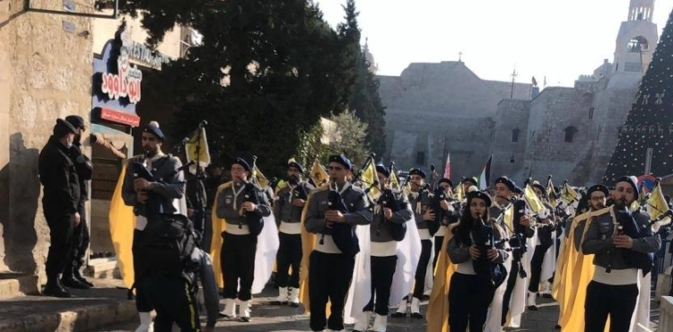 Religious processions begin to arrive in Bethlehem to celebrate the Christmas of the Eastern sects